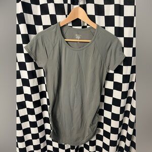 Athleta Charcoal Short Sleeve Tee